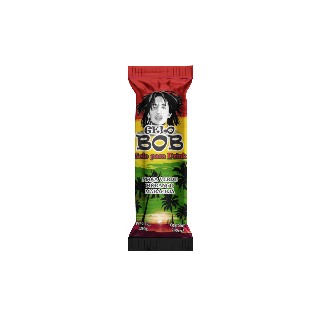 Saco para Gelo Saborizado BOB com 1000 Embalagens
