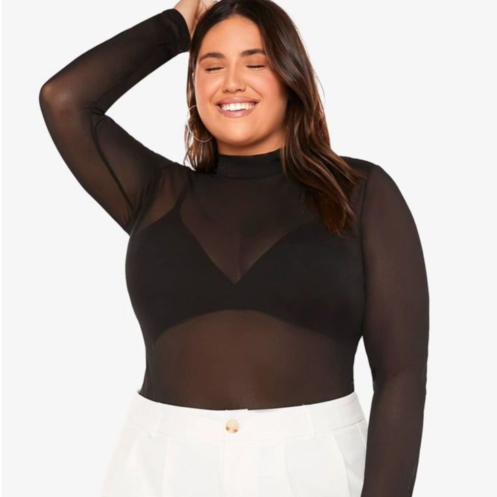 Body feminino plus size tule básico 38 a 50 curve | Shopee Brasil