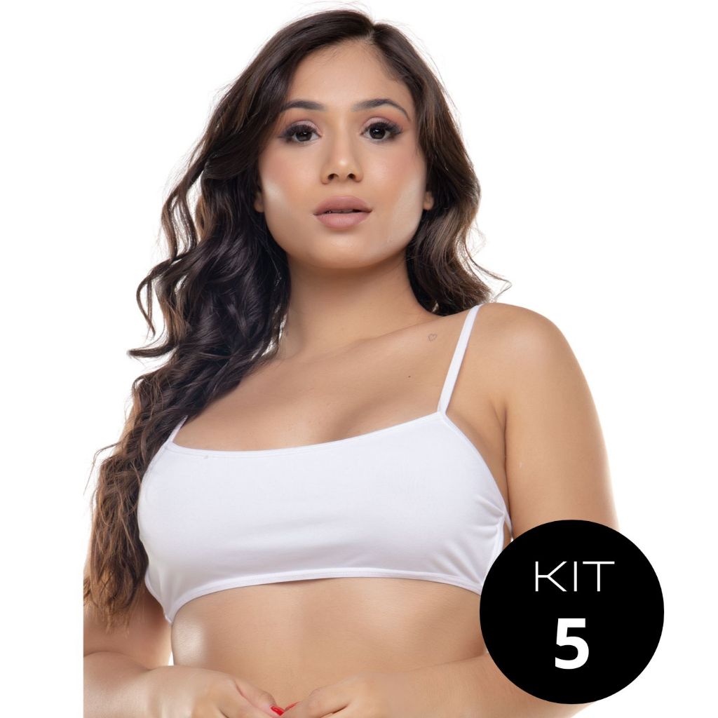 Kit 3 Top Fitness Fashion/Para Academia Frente Dupla - Eva Lingerie em  Promoção na Shopee Brasil 2024