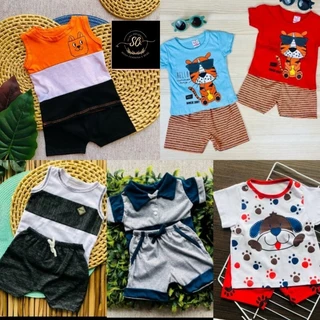 kit 6 peças de roupa para bebê menino (3 CONJUNTOS) RN,P,M ou G - roupa de bebê masculina