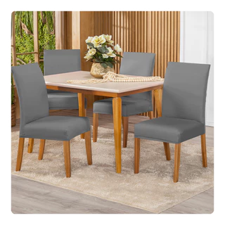 Kit 4 Capas De Cadeira De Jantar Em Malha Gel em Oferta na Shopee