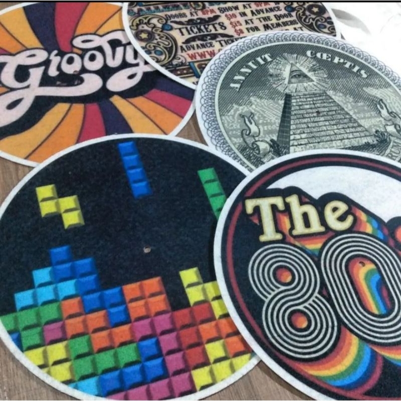 feltro para toca disco artesanal Syndykeyty modelos vintage | Shopee Brasil