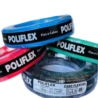 Cabo Flexivel 4mm Rolo com 100 Metros Fio Elétrico.