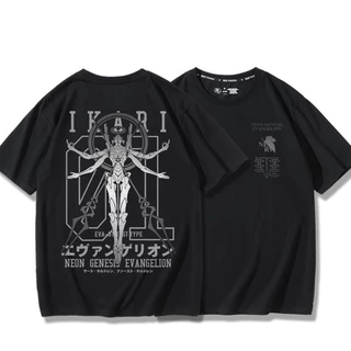 Camiseta Unissex Algodão Anime EVA Evangelion Genesis Ikari