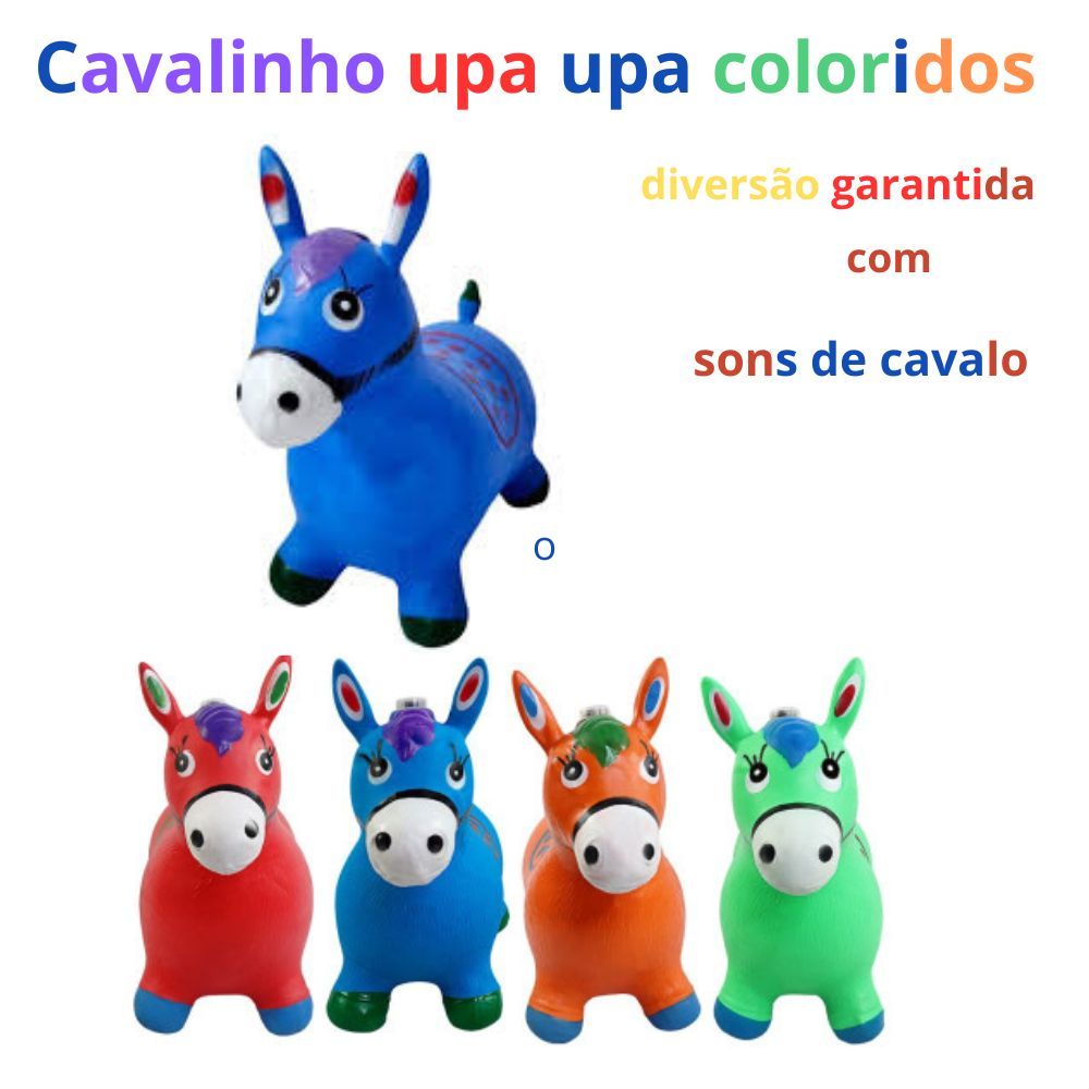 cavalinho upa upa pula pula emborrachado inflavel original colorido ...