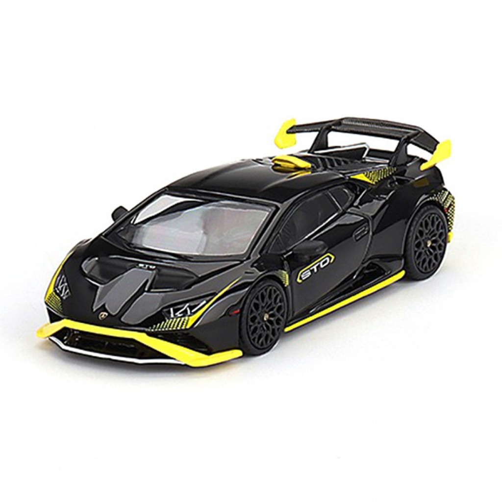 Mini GT MGT00638 6381/64 LAMBORGHINI HURACAN STO NERO NOCTIS RHD