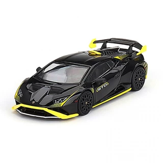 Mini GT MGT00638 6381/64 LAMBORGHINI HURACAN STO NERO NOCTIS RHD Escala DIECAST Modelo Carro