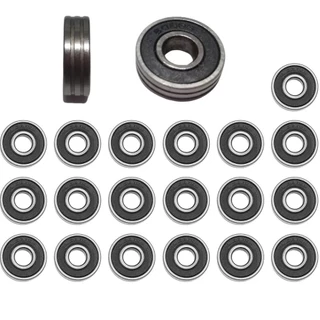20 Rolamentos 608rs Capa Removivel 8x22x7 Kit 20 Rolamento Frisado