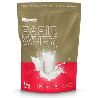 WHEY PROTEIN BASIC (1KG) - GROWTH SUPPLEMENTS