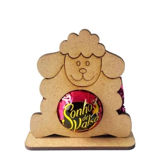 kit 25 Lembrancinha Porta Bombom Ovelha da Páscoa Mdf Cru em Oferta na Shopee