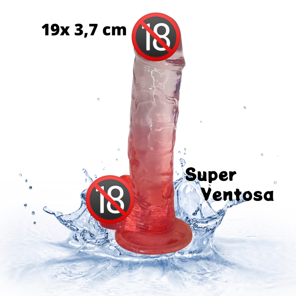 Pênis de Borracha Realístico Dildo Consolo Com Ventosa