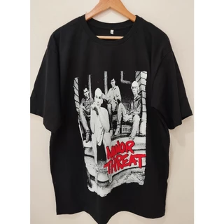 Camisa de Rock MINOR THREAT Camiseta de Banda Hardcore - Linha Premium