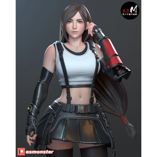 Figure Tifa Final Fantasy Colecionável em Resina