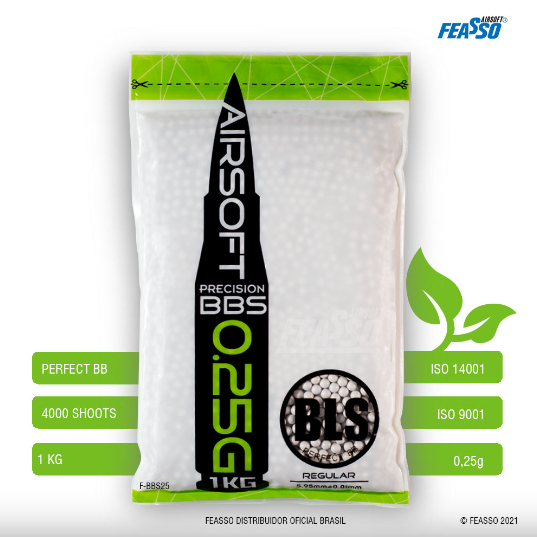 BBS 0,25g BLS Feasso pacote com 4000
