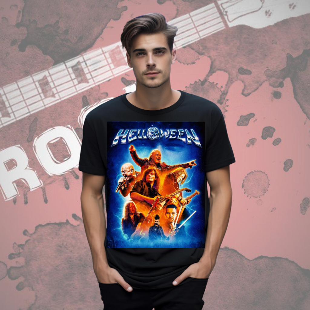 Camiseta Camisa Banda de Rock Helloween T-shirt Blusa unissex 100