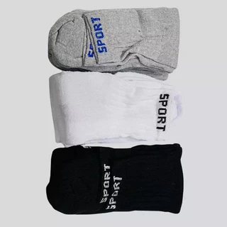 KIT 3 ao 12 Pares De Meias Cano Alto Algodão Unissex 37-44