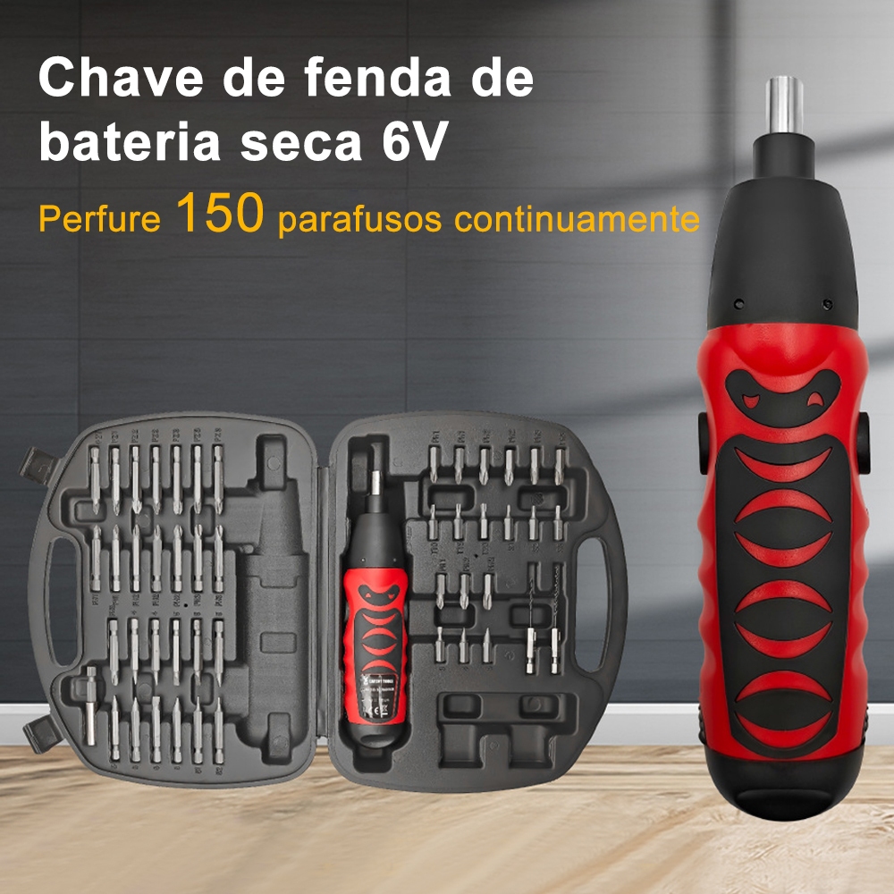 kit Parafusadeira/furadeira 36 Pçs À Bateria (Dupla posição)
