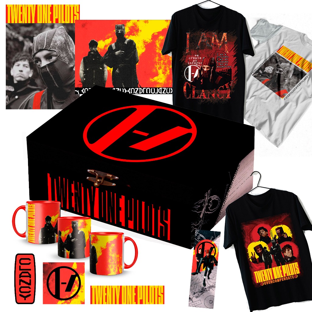 Box Caixa Twenty one Pilots álbuns CLANCY Vessel Scaled and Icy Blurryface Trench