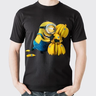 Camisa-camiseta Minions, Malvado favorito T-shirt Blusa unissex Adulto e infantil 100% algodão DTF Envio imediato