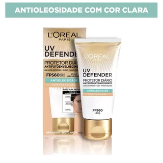 L'Oréal Paris UV Defender Antioleosidade FPS 60 - Protetor Solar Facial 40g