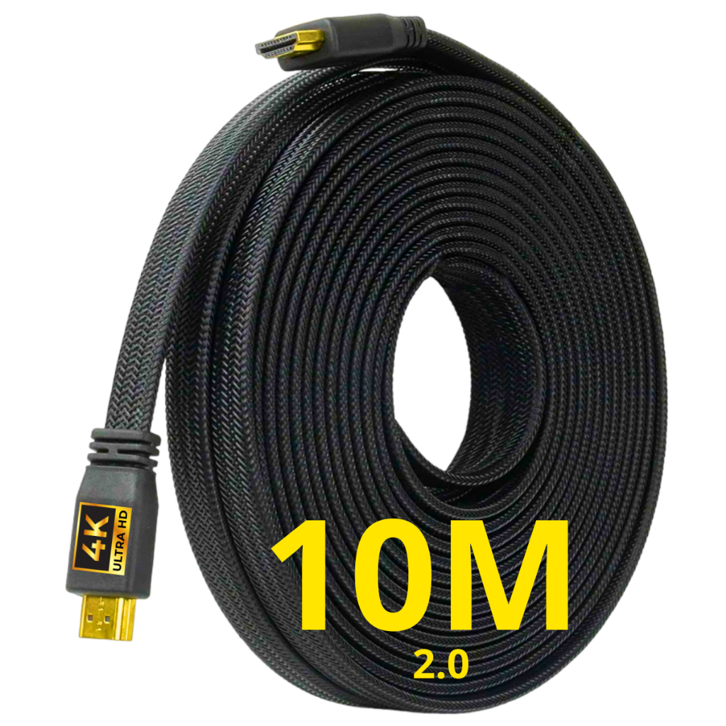 Cabo Hdmi 10 metros 4k 2.0 Blindado de Alta Velocidade | Shopee Brasil