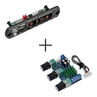 Kit Placa Decodificador Kebidu Bluetooth + Amplificador Duplo 80W + 80W TPA3116
