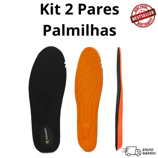 Kit 2 Pares Palmilha Gel Fina Macia Ortopédica Ideal Para Tênis Anti Impacto Anatômica Confortável