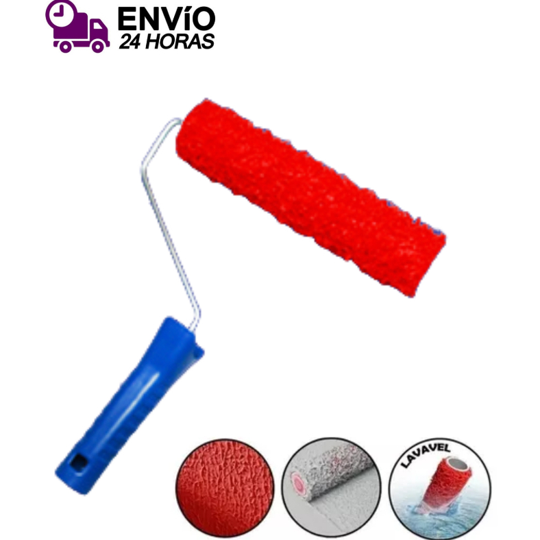 Rolo Para Textura Cabelo De Anjo 23cm Com Cabo