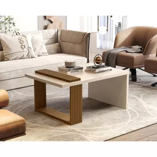 Mesa De Centro Retangular Sala Moderna Decorativa Promoção
