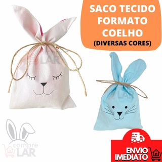 Saco Coelho Páscoa Saquinho Presente Coelhinho da Pascoa Chocolate Lembrança Lembrançinha em Oferta na Shopee