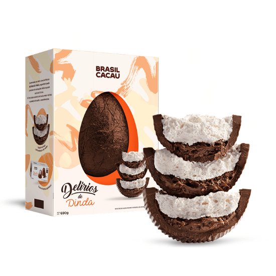 Ovo de Páscoa Delírios de Dinda 690g Brasil Cacau