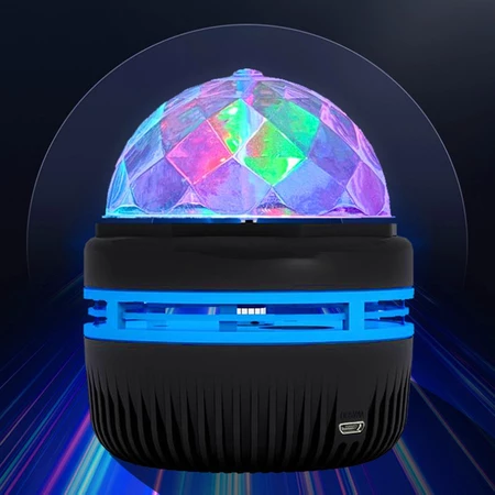 Luminaria Mini Com Projeções Espaciais Ou Reflexos Abajur Infantil Céu Estrelado Lua Usb Iluminação Colorida 360º