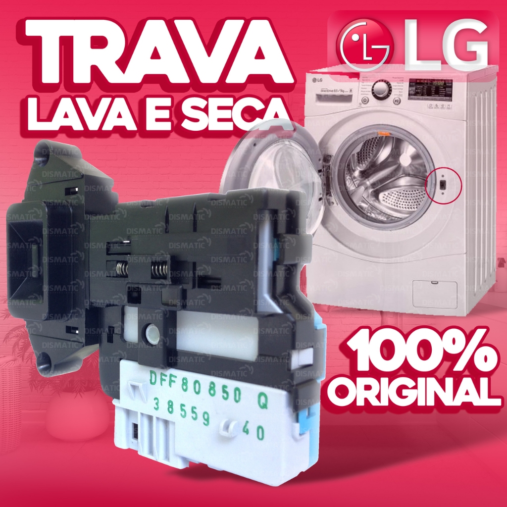 Trava da Porta Lava e Seca LG Original EBF49827801 e EBF49827803 - 127V ...