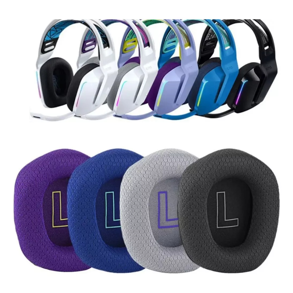 Almofada Compatível Headset Logitech G733 G335 Espumas