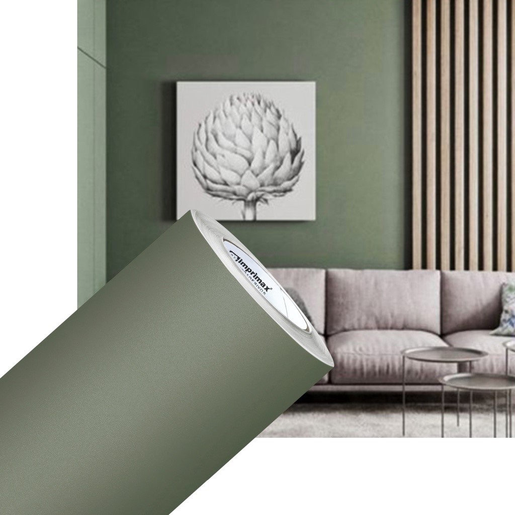 Vinil Adesivo Jateado Envelopamento Verde Khaki 6m x 60cm