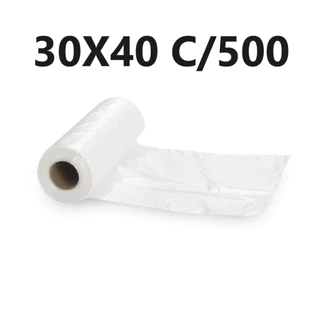 Bobina picotada Saco plástico 30x40 reforçado com 500 sacos aprox 5KG carga