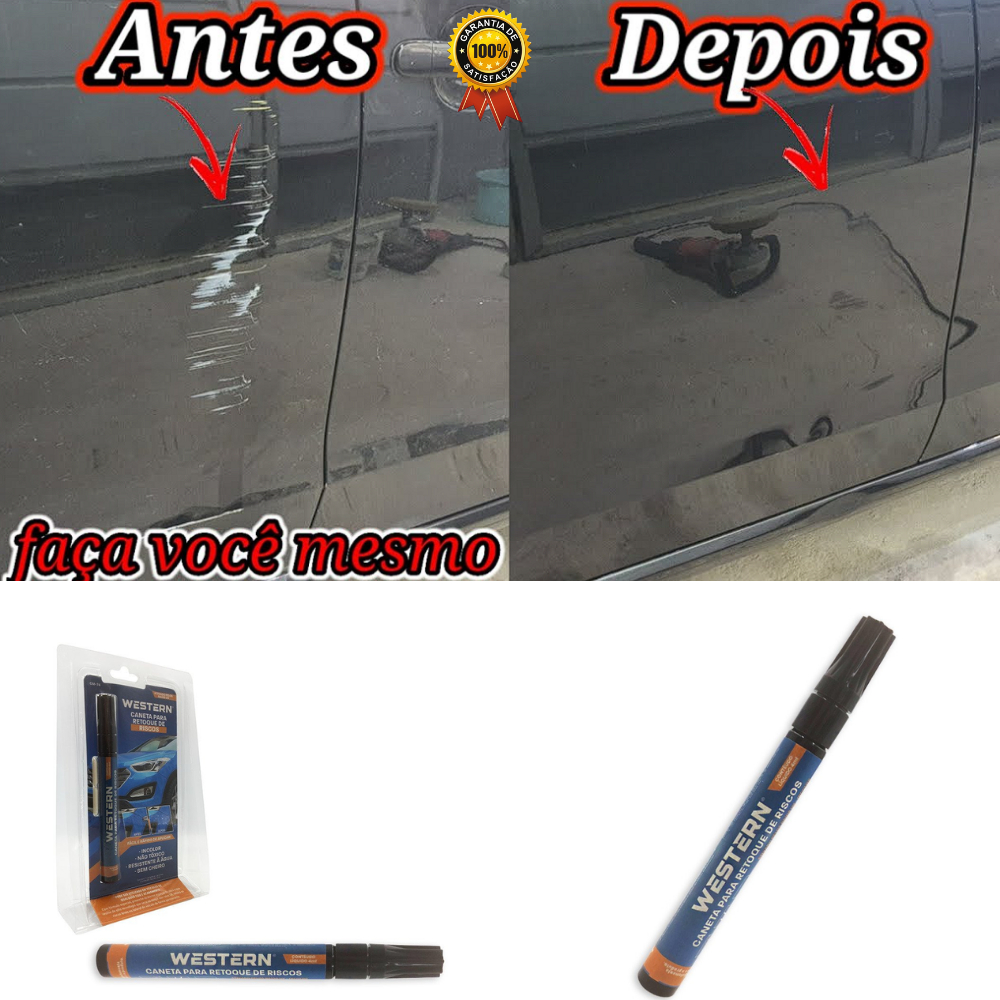 Caneta tira Riscos e Arranhões / Reparo Retoque Pintura Carro e Moto ...