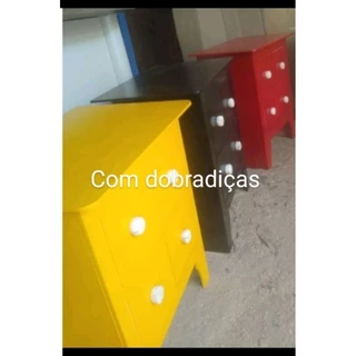 Promoção 3 mini cômoda desmontável fake. amarelo preto vermelho