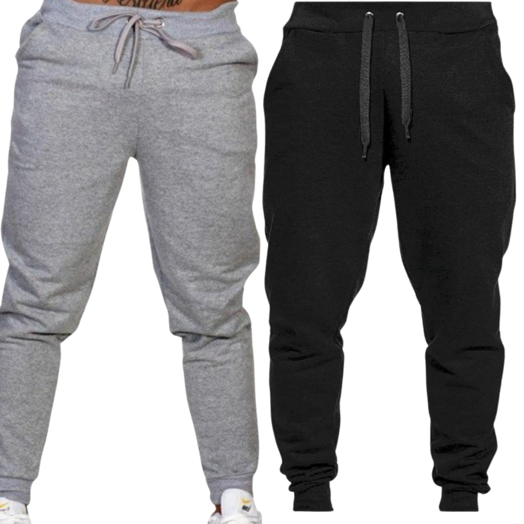 Calça Moletom Masculina Moletom Frio Flanelada Em Algodão Confortavel