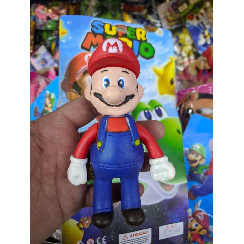 Boneco Super Mario Bros 15cm Jogo Classico Nintendo Aventureiro Coleção Colecionável Lembracinha Aniversário em Oferta na Shopee