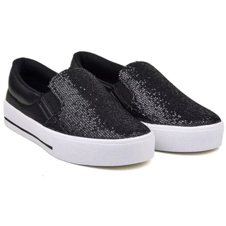 Tênis Sapatênis Adulto Glitter Confortável Leve