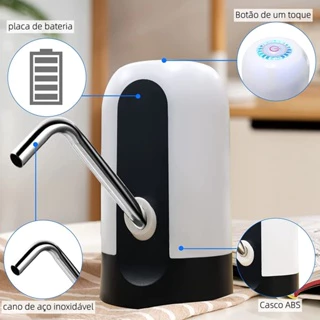 Bomba Elétrica Reforçada Para Galão de Agua Bivolt 110Voltz - 220Voltz