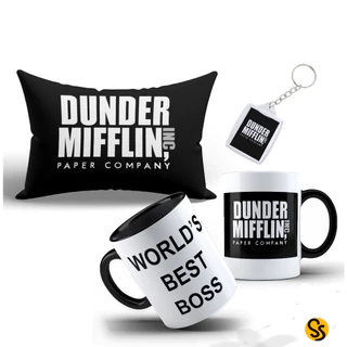 Kit The Office com Caneca, Almofada e Chaveiro