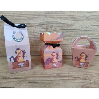 Caixinhas tema Spirit Cavalo - Kit com 45 Caixinhas