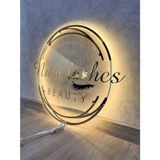 Placa Neon Led Em Acrílico Letreiro Personalizado