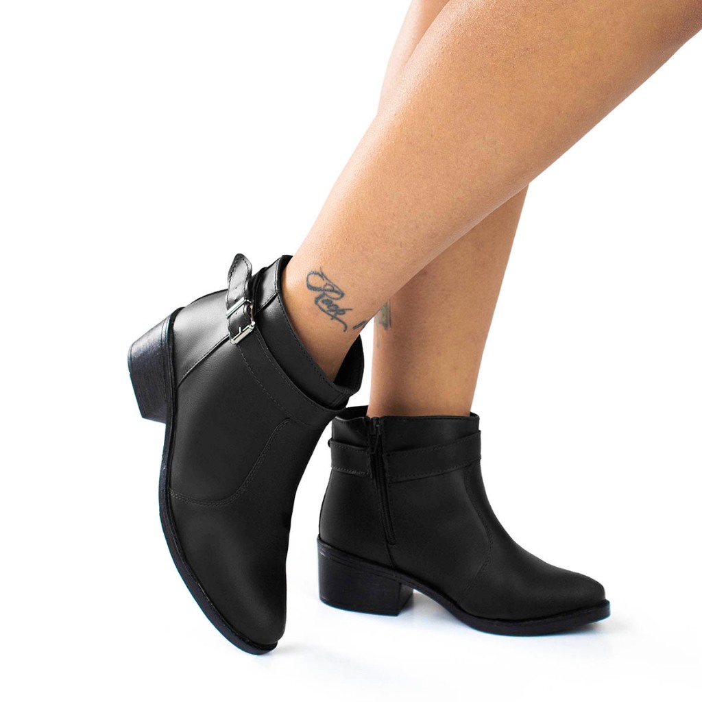 Looks Bota Simples Feminina Bota Feminina Cano Alto Martina Off