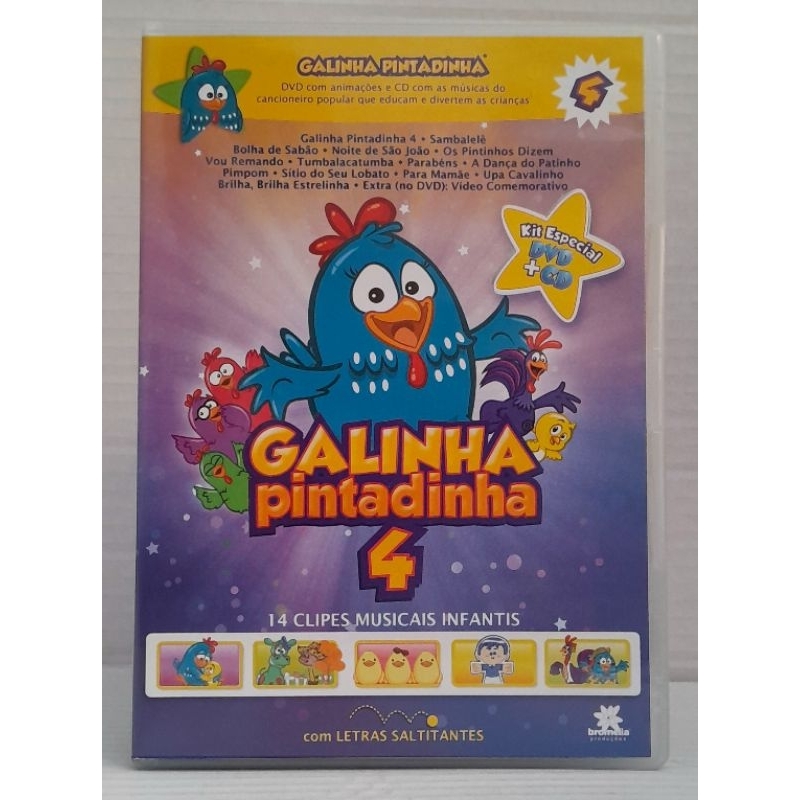 Dvd Cd Galinha Pintadinha 4 Kit Especial Dvd Cd Original Usado Shopee Brasil