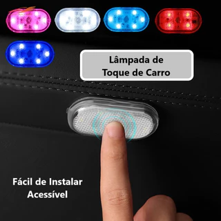 AD404 - Lâmpada LED de Toque Dedo Adesivo Velcro 5 V De Carro/ Doméstico Carregável por USB Unicolor e multicolor