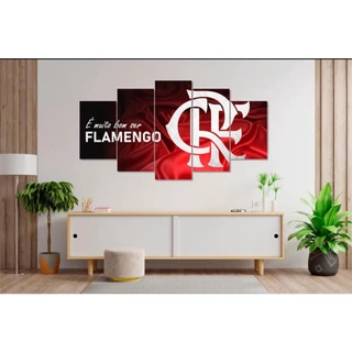 CONJUNTO QUADROS DECORATIVOS FLAMENGO CLUBE 4K FULL HD PREMIUM