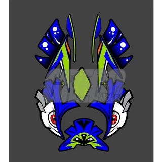 Adesivo Capacete LS2 Tribal para fw3 aberto